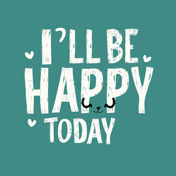 I`ll be happy today